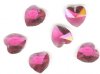 1 14mm Fuchsia Swarovski Heart